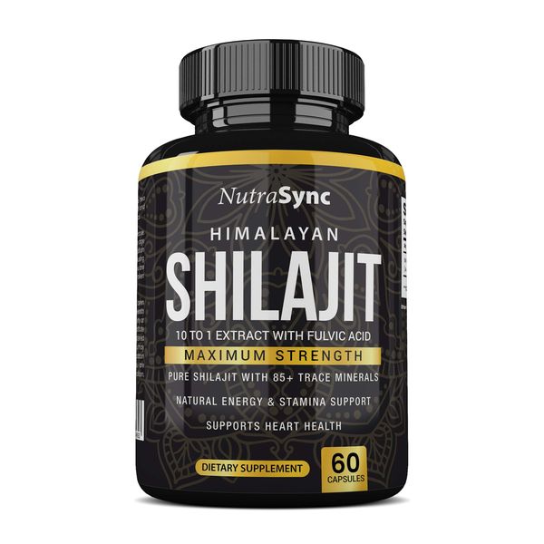 Himalayan Shilajit Capsules 10:1 Extract (1000mg) - 60 Capsules