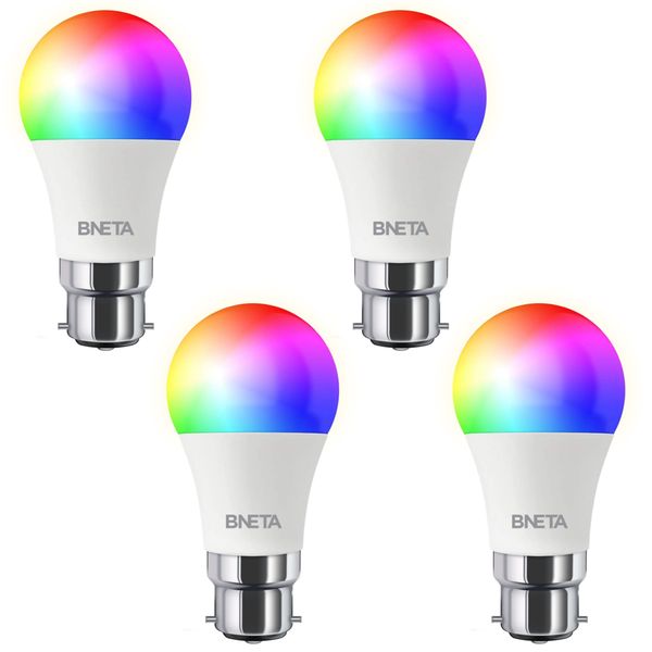 BNETA IoT Smart WiFi LED Bulb B22 - FOUR PACK
