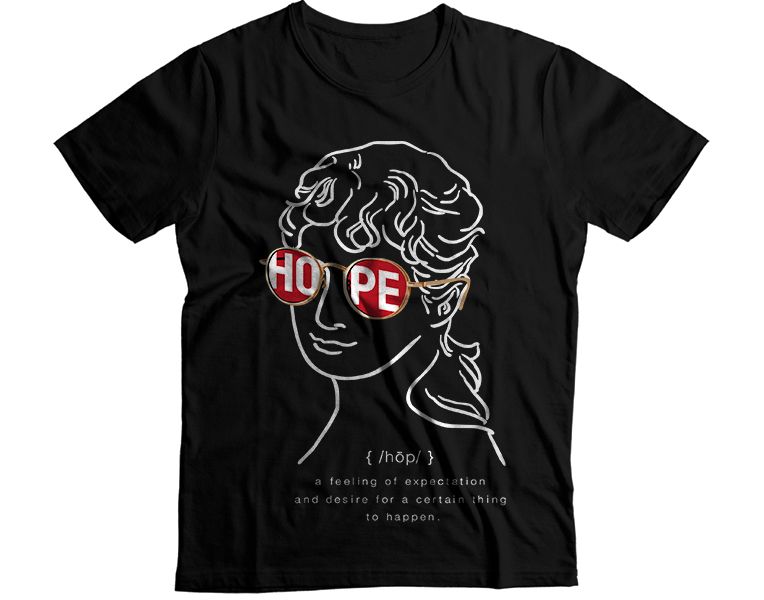 Woman Glasses Hope Graphic T-Shirt