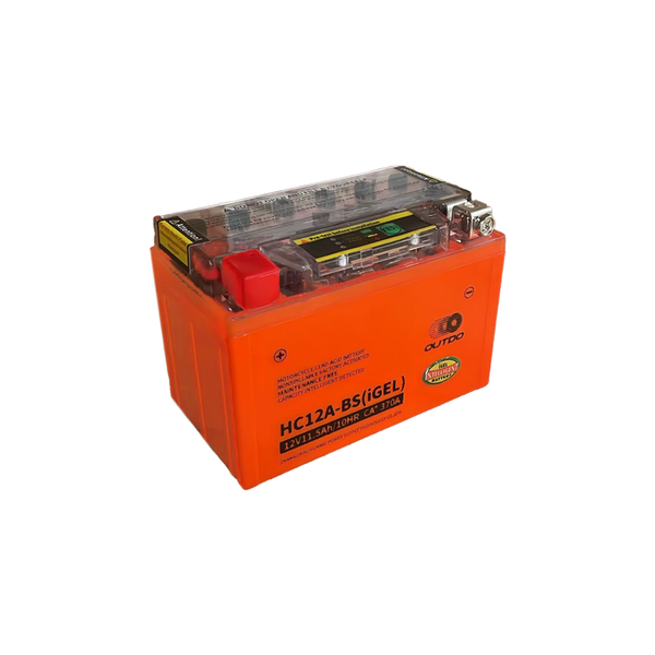 OUTDO HC12A-BS (IGEL) - Motorcycle Battery - 12V-11.5Ah