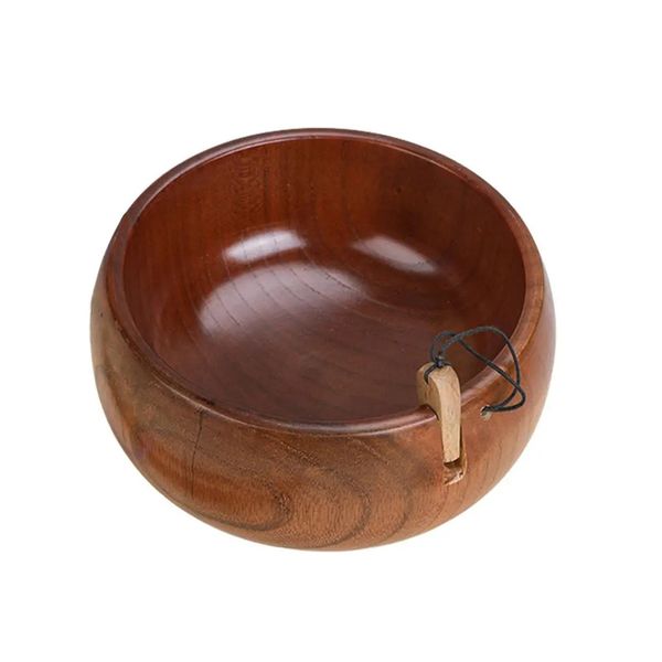 Wooden Yarn Bowl Wool Ball Holder for Knitting Crochet