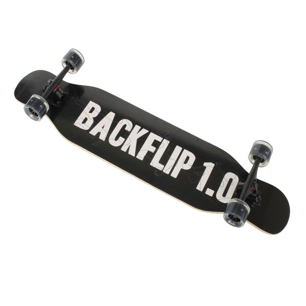 Skateboard 104x21cm Longboard with LED Light Up Wheels - Backflip1.0