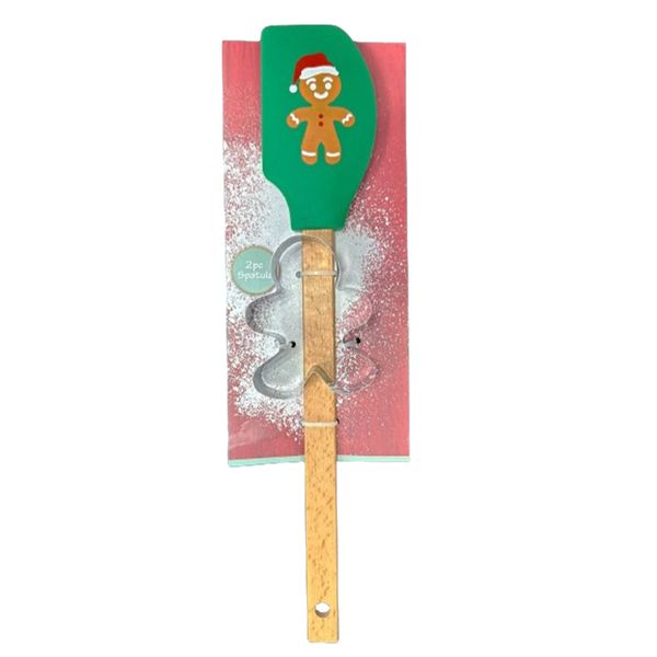 Gingerbread Man Spatula and Cookie Cutter Set