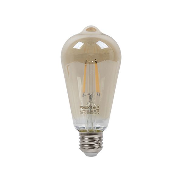 Radiant - Filament Amber ST64 E27 LED 4w 2800K