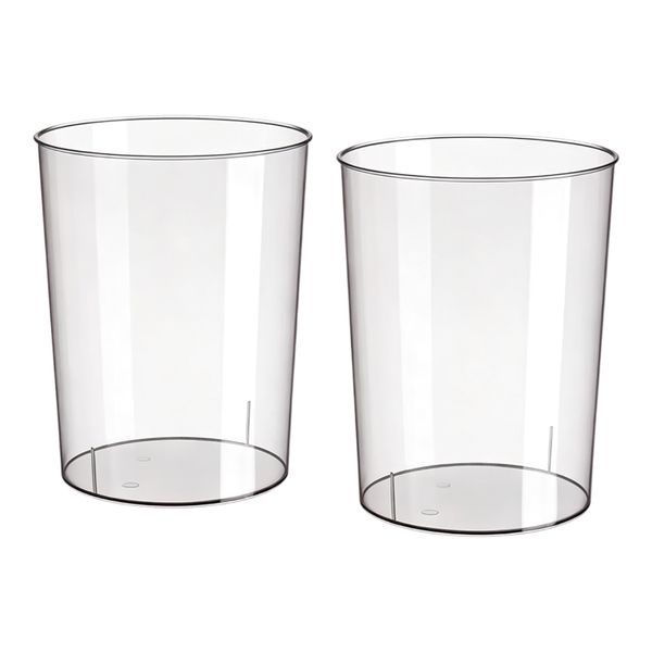 HO-074-2 Pack-Transparent Thickened Trash Can-22x22x27cm