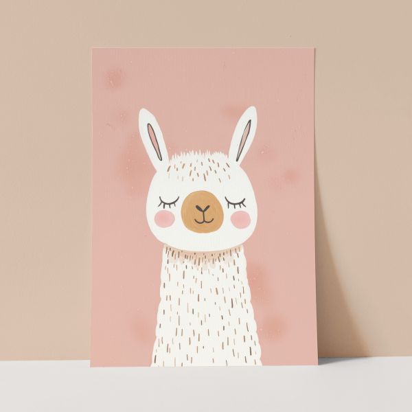 Llama Wall Print