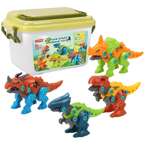 Electronic Excellence 4 X DIY Assembly Dinosaur Kids Toy &amp; Educational Toy