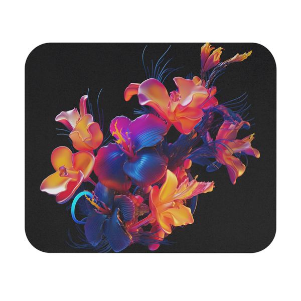 Neon Snapdragon Mouse Pad