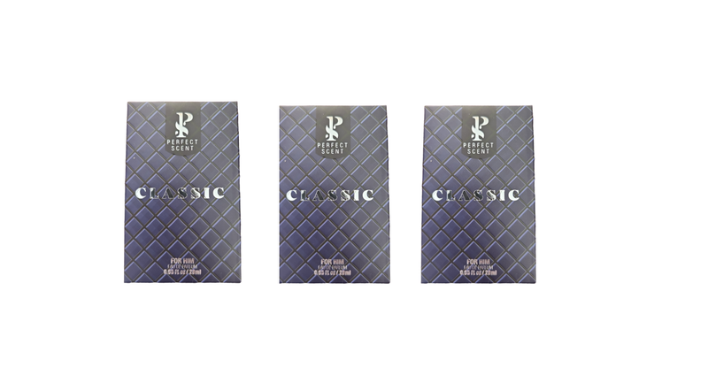 Perfect Scent Classic For Him Pocket size Cologne Set of 3