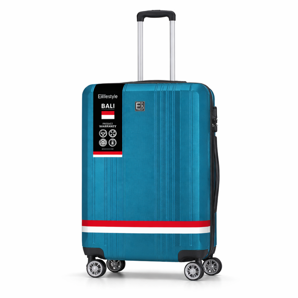 Bali Premium Hardshell Luggage Suitcase with 360 Spinner Wheels - Sea Blue