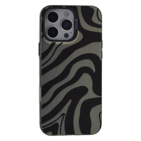 Bold Monochrome Swirl Design Phone Case - Compatible With iPhone 14,15,16 series