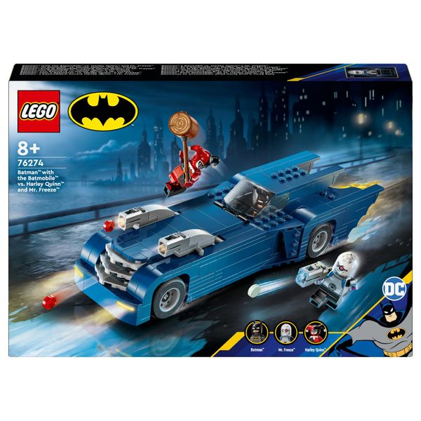 LEGO® DC Batman™ - Batman™ with the Batmobile™ vs. Harley Quinn™ and Mr. Freeze™ - 76274