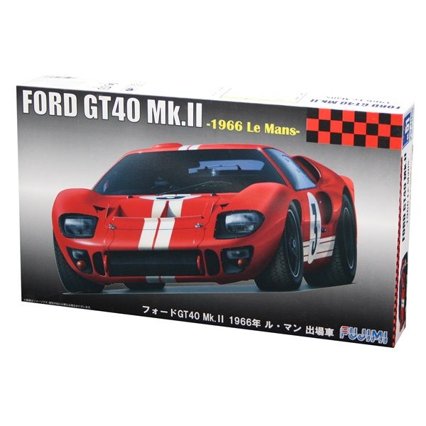 Fujimi 1/24 Ford GT40 '66 Le Mans Plastic Kit