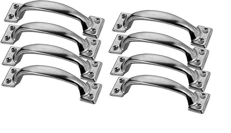 8PCs Door Stainless Steel Handle Gate Handle Set for Cabinet, Drawer &amp; Door
