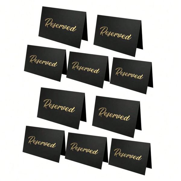 Cardboard Reserved Table Signs - Pack of 10