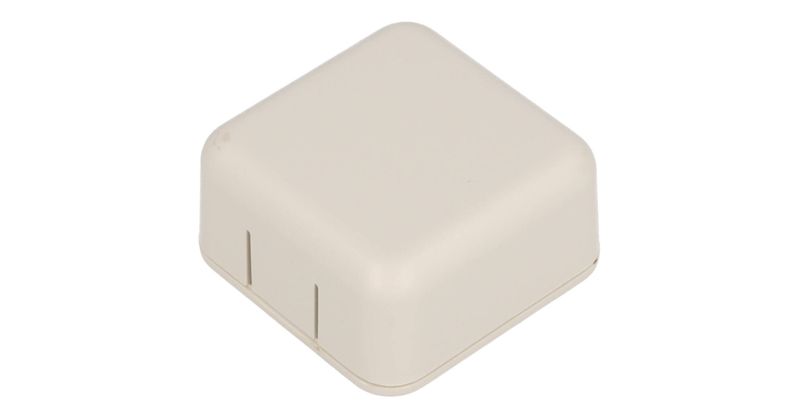 1551SNAP1GY ABS Snap-Fit Enclosure 40x40x20mm Square IP30 Grey