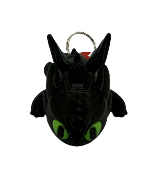 Toothless Keyring - Flexible - Red Wing