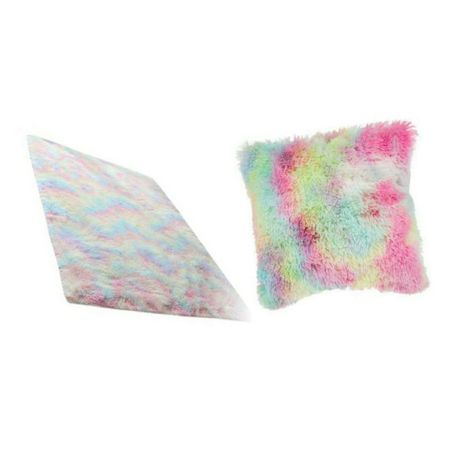 Fluffy Carpet Rug with Matching Pillow Cover Set Shop Today. Get