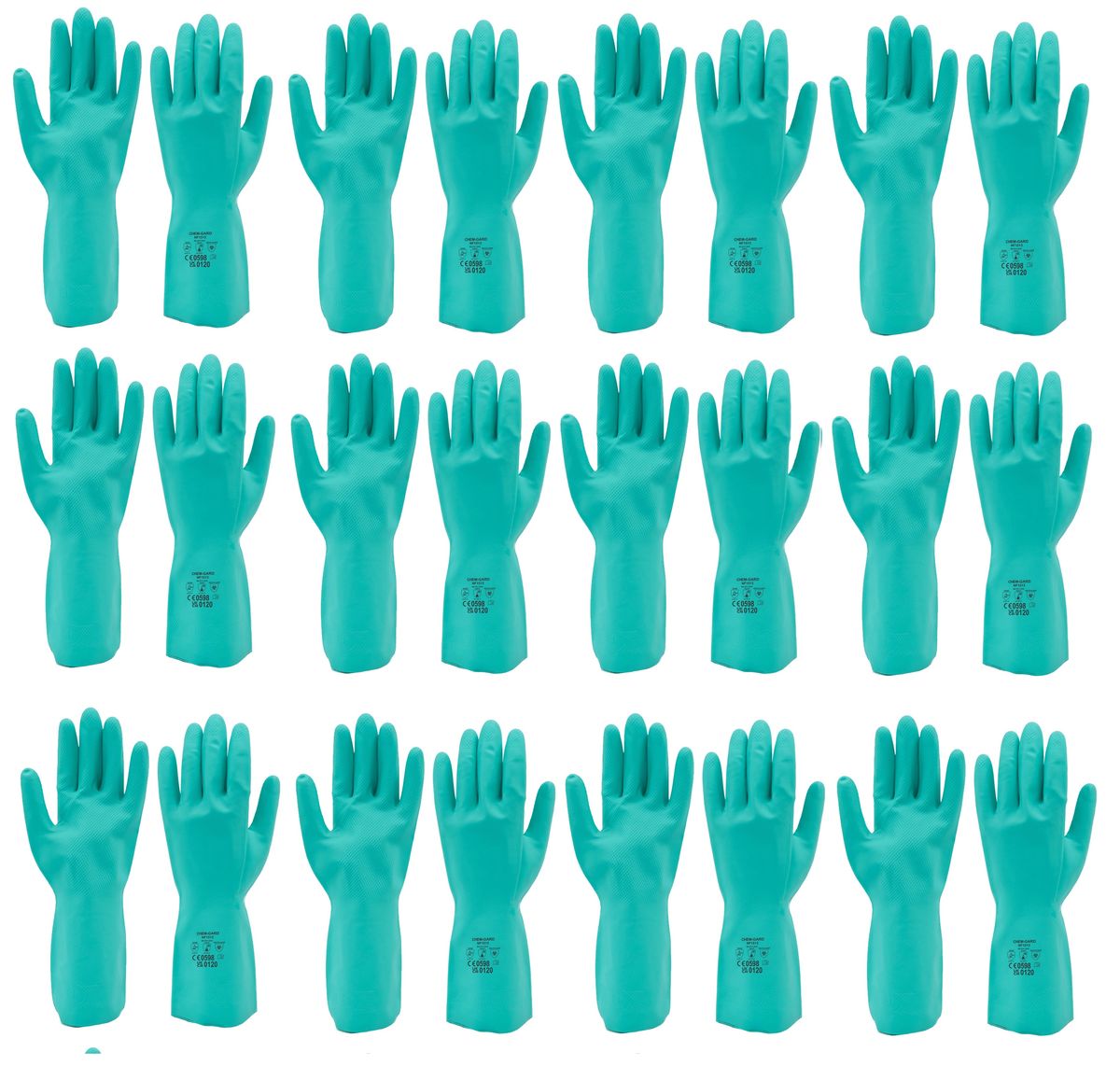 Nitrile Flock Lined Green Gloves 12 Pack Shop Today. Get it