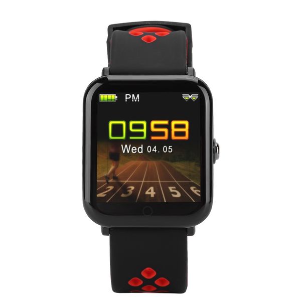 Fitness Tracker: Black/Red