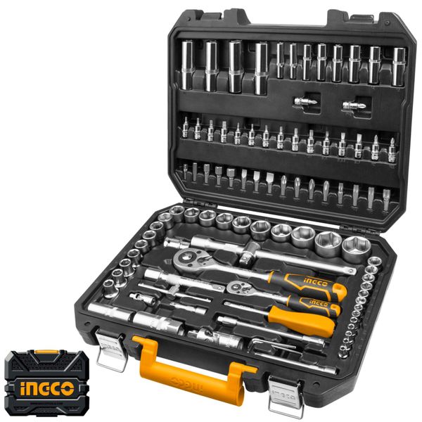 Ingco - Socket Set 1/4"+1/2" (94 Piece) BMC