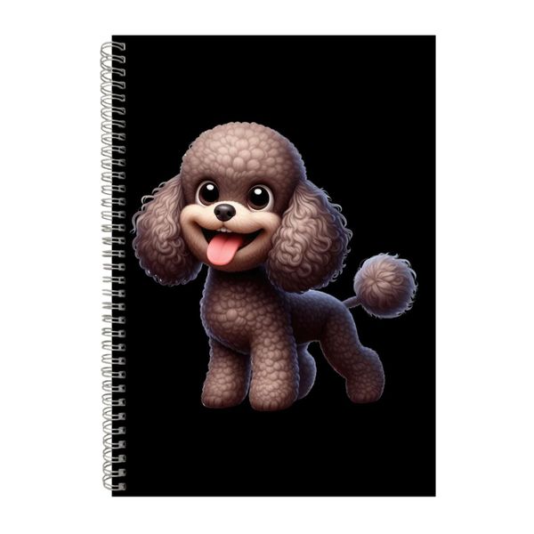 Poodle A4 Notebook Spiral Lined Trendy Notepad Dog Gift Idea 303