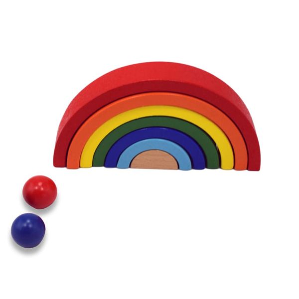 Rainbow Block Stacking - 8 Pieces