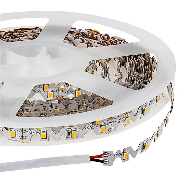 5M 12V LED Strip, 8W/m, 60 LEDs/m, SMD2835, Warm White, IP20