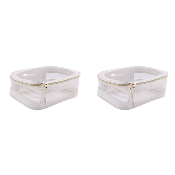 Clear Makeup Case Toiletry Bag Multipurpose Travel Makeup Train Case