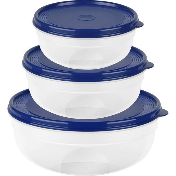 Emsa Superline 3 Piece Round Storage Set with Lids Large