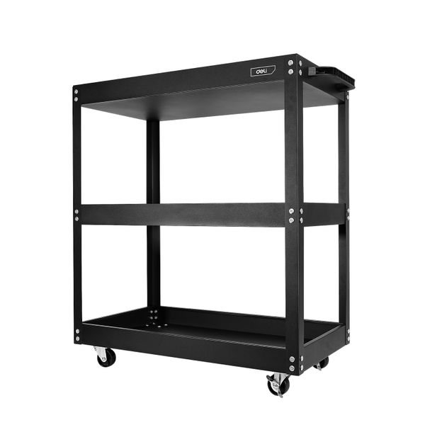 Deli Tool Cart 3 trays 700×350×760mm Black