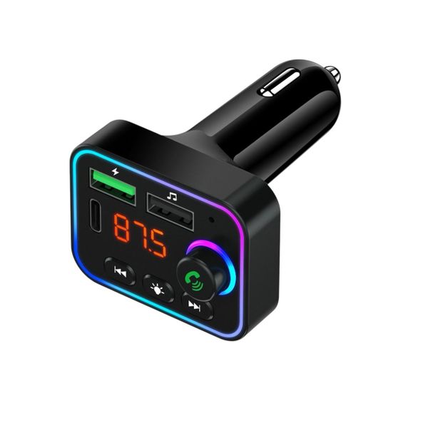 BWOO USB-A + USB-C Car Charger 3 ports FM Transmitter BT V5.3
