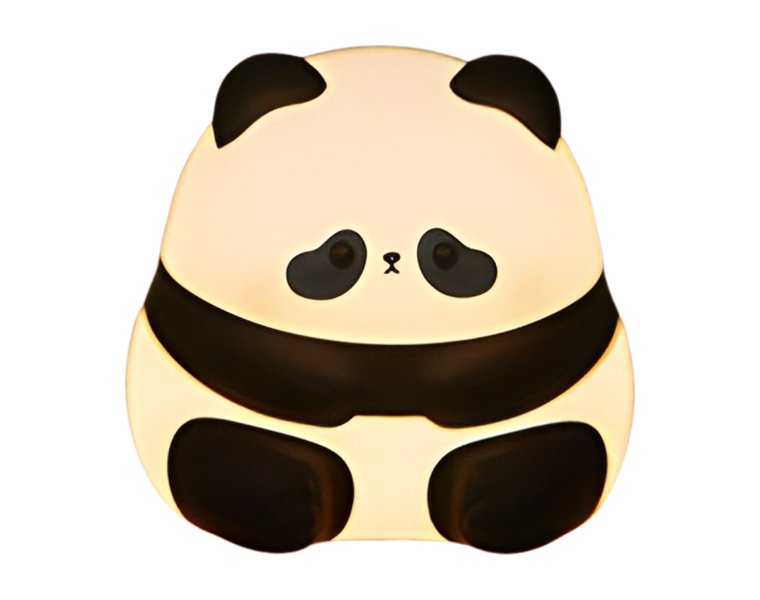 Food-Grade Silicone Dimmable Panda Night Light Rechargeable Multiple Colors