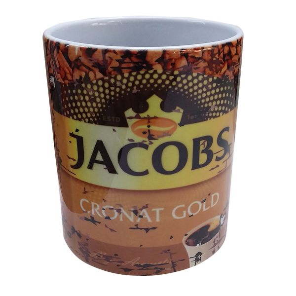 Vintage `Kitchen Tin` Coffee Mug - Jacobs Gold