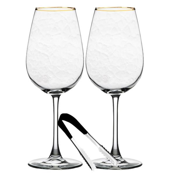Hammered Texture Limited Edition Premium Wine Glasses - Set of 3