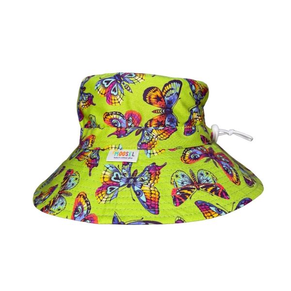 Kids Bucket Sun Hat Butterflies Pretty Bugs Flutter Nature