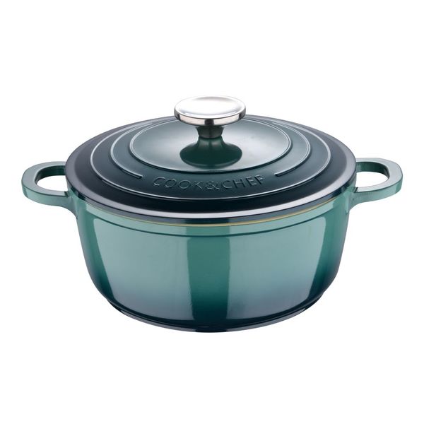 Bergner Excalibur Cast Aliminium Casserole 20cm - Green