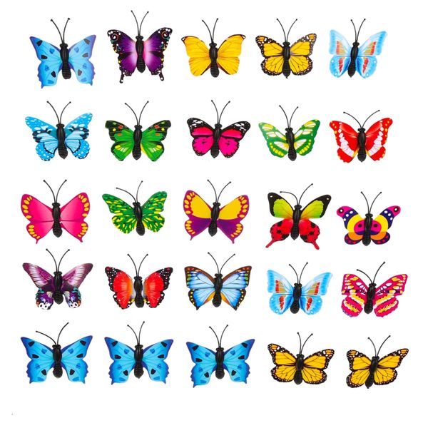 Office Stationery Decorative Butterfly Thumb Tacks Push Pins 25PCS - 5cm