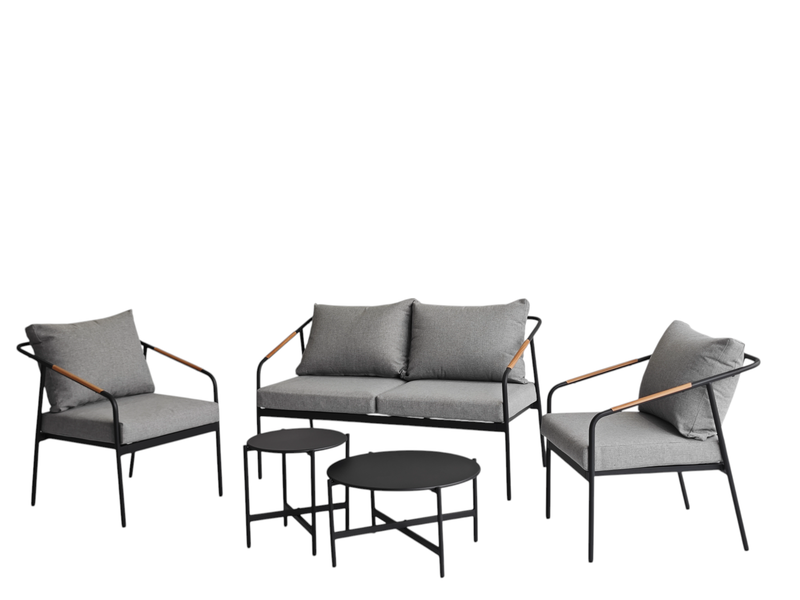 George &amp; Mason Penelope Steel Patio Conversation Set