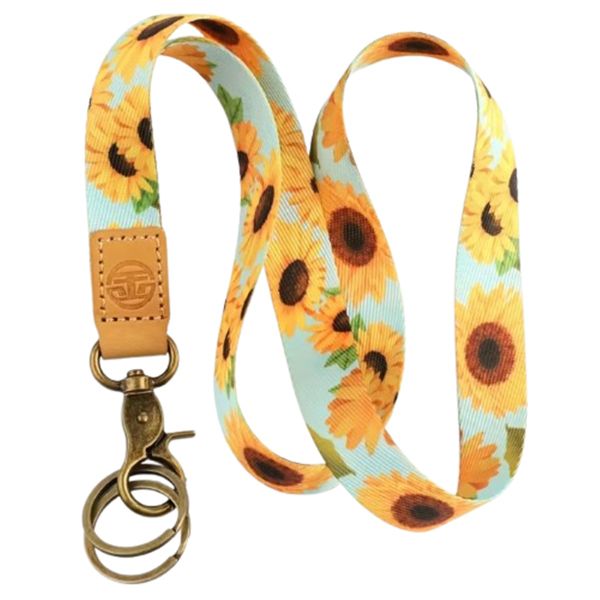 Quality Sunflower Lanyard for Keys, ID, Cell Phone, Badge Holder