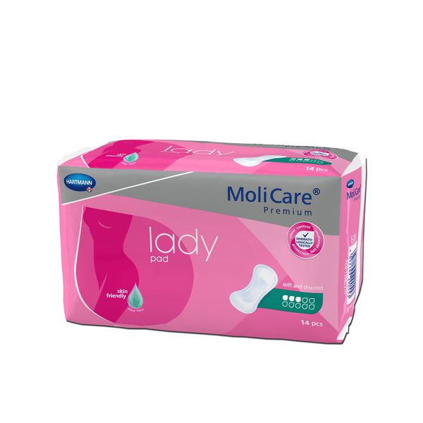 Molicare Lady Pads 3 Drop Case - 168 Pads