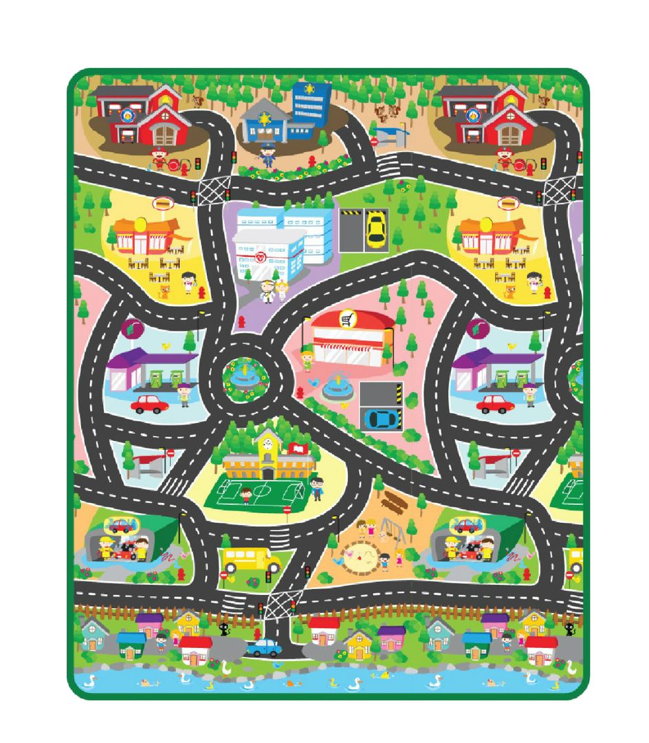 SUNTA City Map Playmat - 1000 x 1200 x 3mm | Shop Today. Get it ...