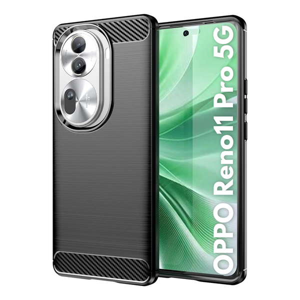 CellTime Carbon Fiber Design Case for Oppo Reno11 Pro 5G Shockproof Cover