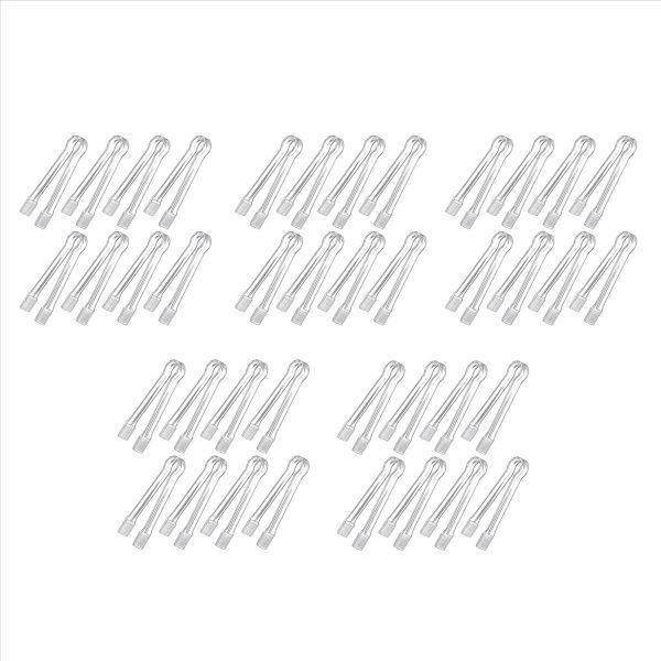 8 Pcs Plastic Buffet Serving Tongs Mini Serving Utensil Tongs
