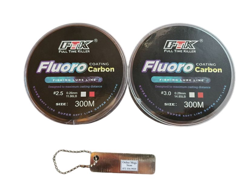 OMS FTK Fluorocarbon Fishing Line - 2 x 300 Meters