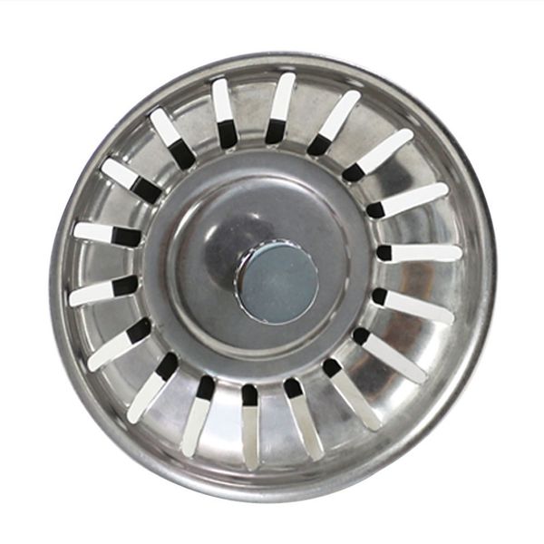 Stainless Steel Floor Drain Strainer Plug Kitchen Sewer Switch Leakage-4PCS