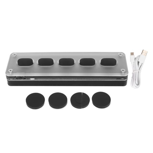 5 Key Silicone Pad Dual Mode, Mute, Black