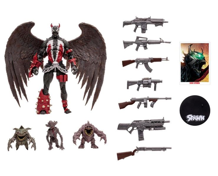 Spawn Megfig King Spawn w/Wings &amp; Minions Figure