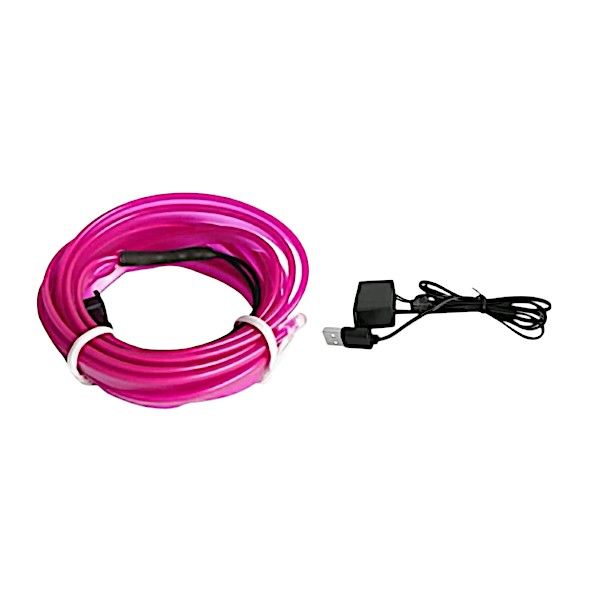 3m Clip-On Car LED Light Strip with Edge for Interior Atmosphere