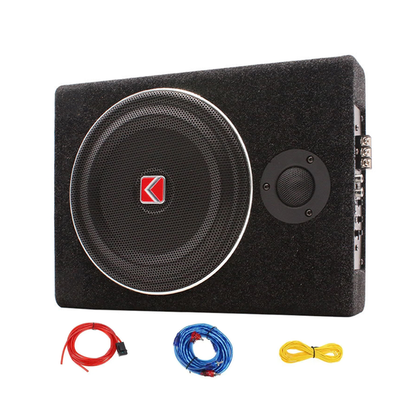 8Inch 600W Slim Car Subwoofer 12V Under-Seat Bass Amplifier